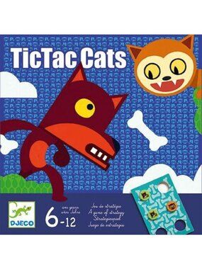 Djeco Game of  Strategy TicTac Cats for Age 6-12 Years New In Box